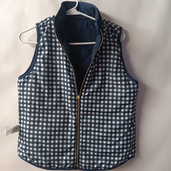 J. Crew Navy Quilted Vest - Picture 10 of 12